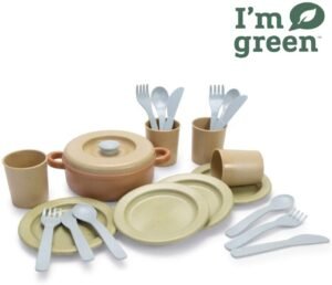 22-Piece 100% Recyclable BioPlastic Children’s Afternoon Tea & Play Food Set (Ages 2+)
