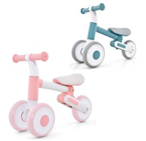 3-Wheel Push-Along Training Balance Bike with Adjustable Seat (Ages 1-3)