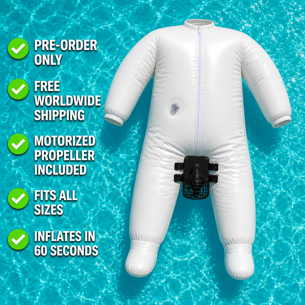 Float Bro Suit – Wearable Inflatable Motorized Body Boat with Propeller (Pre-Order Edition)