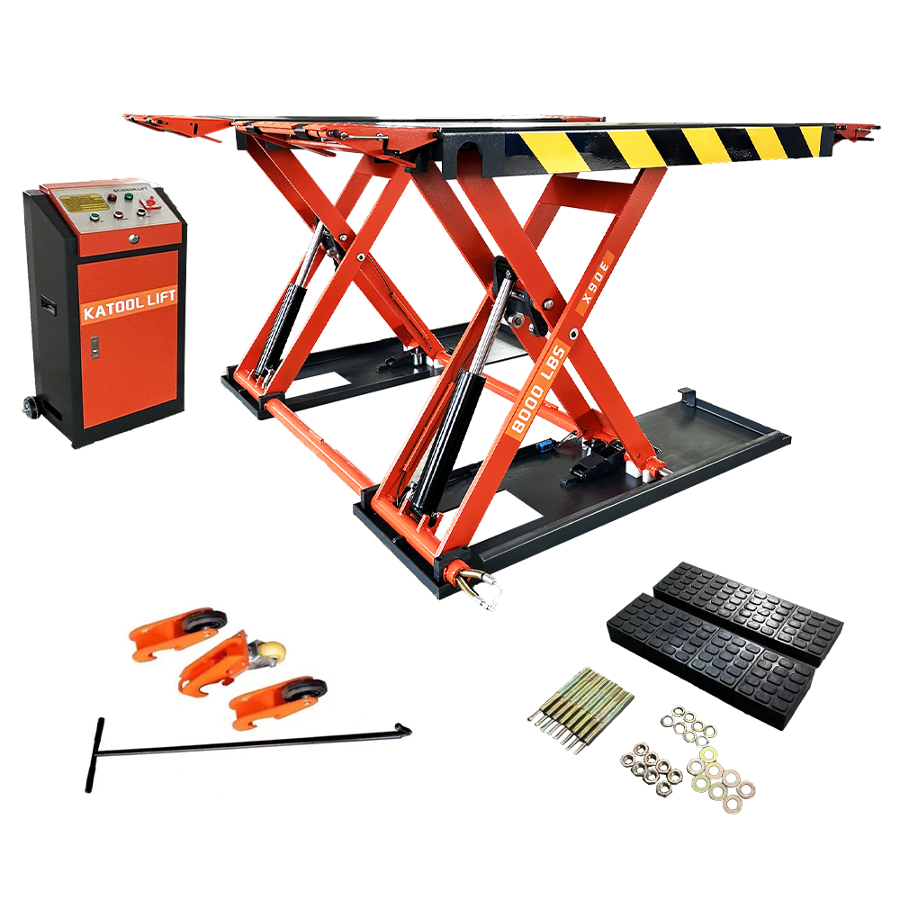 Katool  KT-X90E 8,000 lb Mid Rise Scissor Lift – Electric Lock
