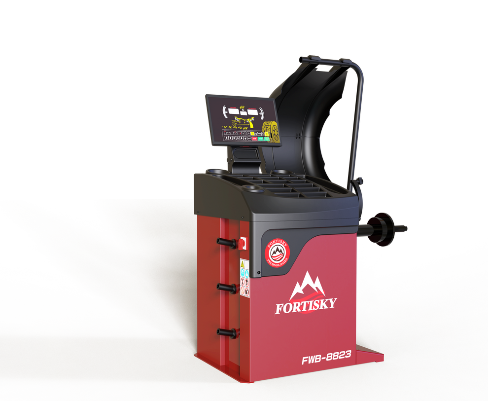 Fortisky 2D Car Wheel Balancer Self-Calibration w/Laser Light FWB-8823