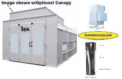 iDEAL Heated Paint Booth Combo PSB-SEMIDD26ASY-AK (3-Ph) Amu Heater and Duct Kit